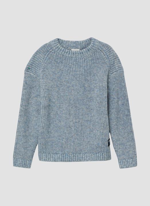 Image du produit s.Oliver Strickpullover Melierter Strickpullover im Loose Fit mit Label-Patch (98)