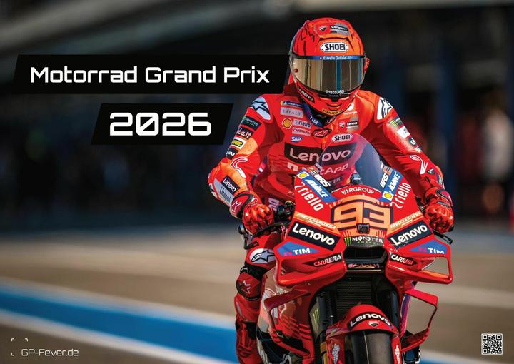 Actual product image Motorrad Grand Prix 2026 - Kalender | MotoGP DIN A3 (A3)
