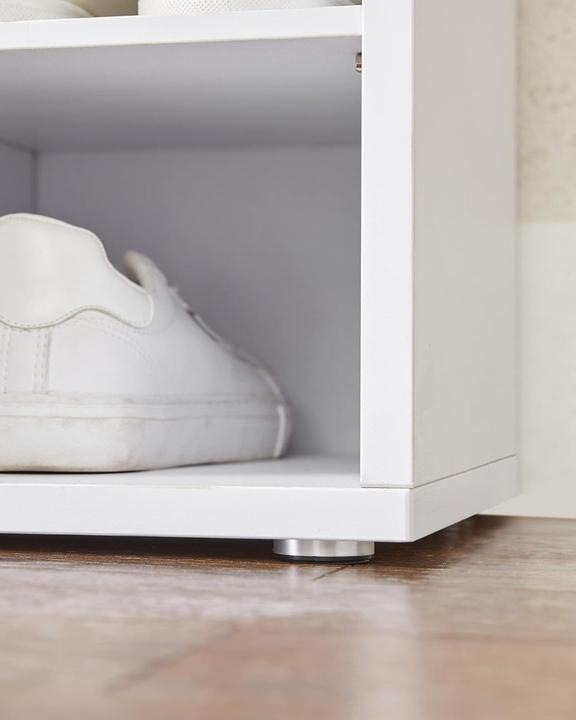 Actual product image Vasagle Shoe bench LHS15WT white, grey wood 105.0 cm (105 x 30 x 48 cm)