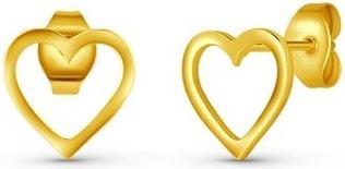 Vuch Minimalist gold-plated earrings Vrisan Gold Hearts