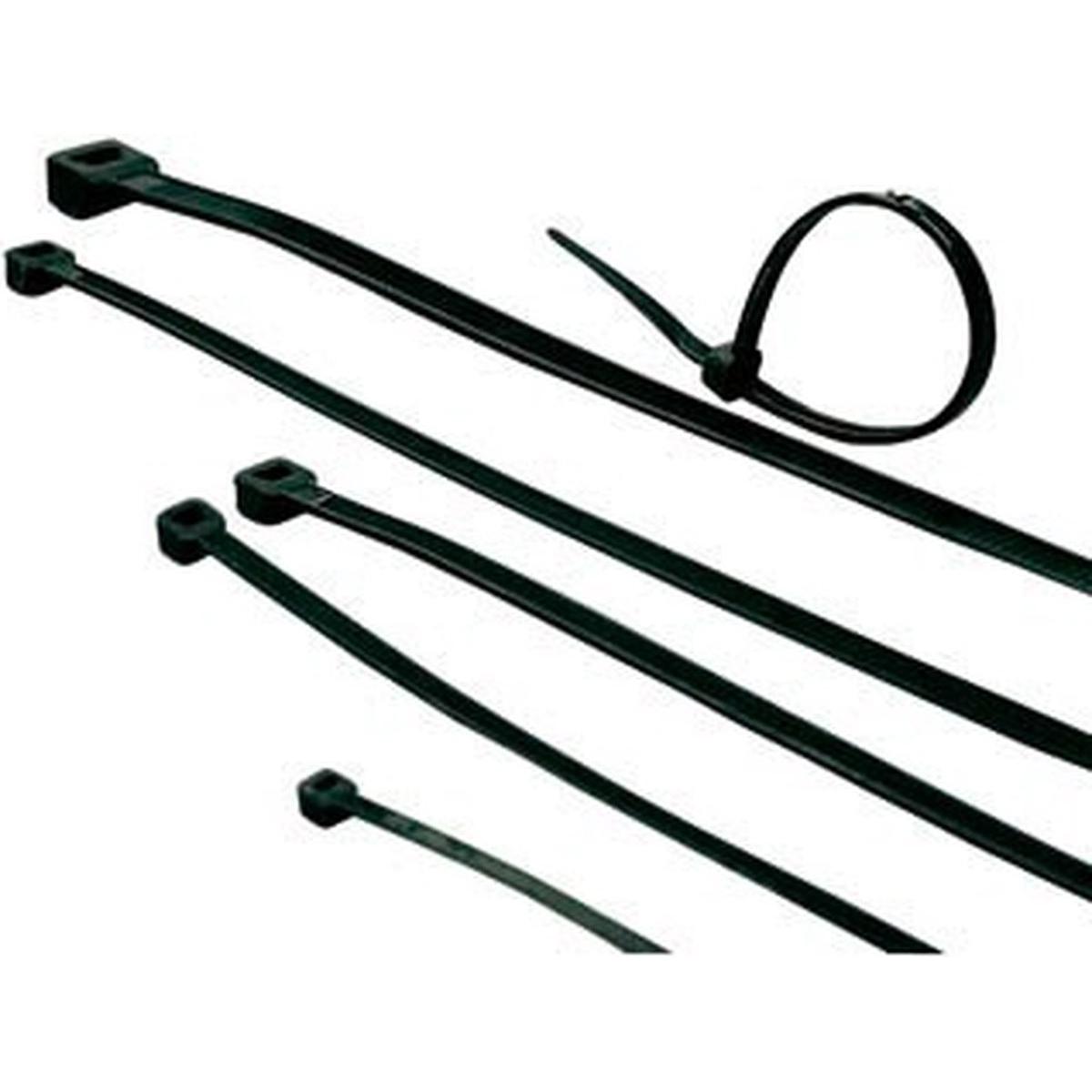 ACT Cable ties black, length 450 mm, width 8.0 mm. Length: 450 mm Cable tie black 450/8.0mm (450 mm, 100 Stk.) (CT1090)