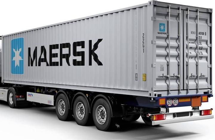Actual product image Solido 1:24 Container trailer blue
