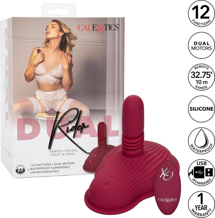 Produktbild Dual California Exotics - Rider Massager Doppelmotor Fernbedienung Rot