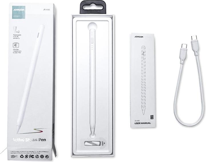 Actual product image Joyroom X9 Active Stylus Pen for Touch Screens - White