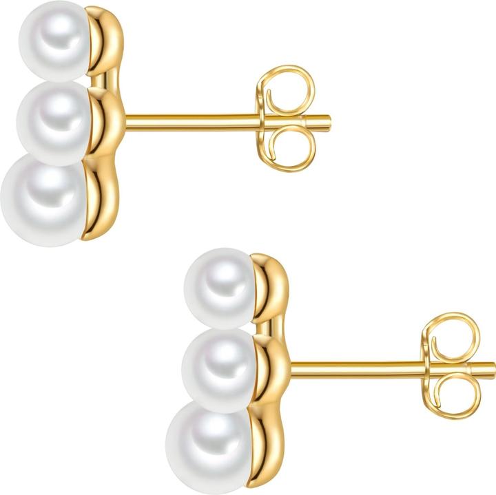 Immagine prodotto Valero Pearls Perle d'acqua dolce d'argento da donna coltivate in oro giallo - 32372 (Argento 925, Perle)