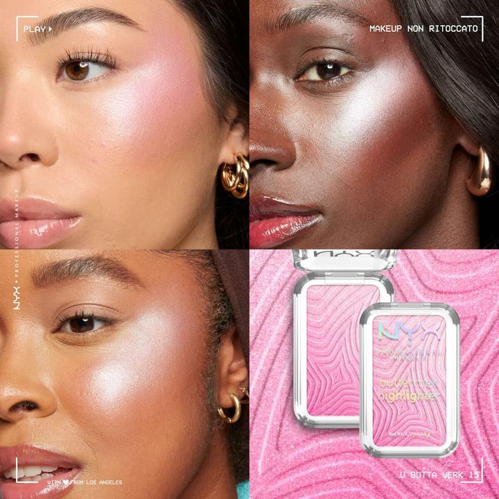 Produktbild NYX Professional Make-Up Nyx Highlight Contour (#E9C6CD, 15, u butta werk, Highlighter, 5 g)