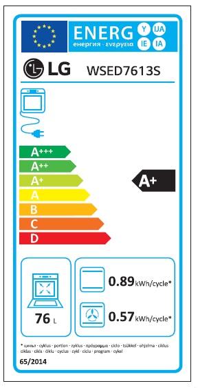 Energie-Label LG WSED7613S