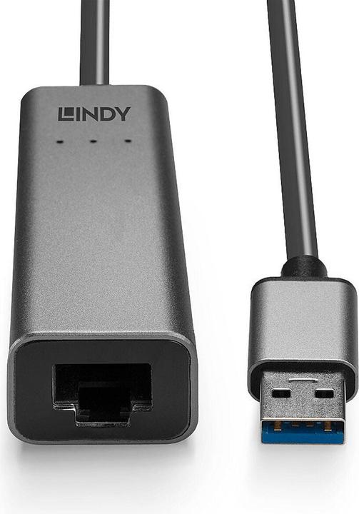 Image du produit Lindy Convertisseur USB 3.0 vers Ethernet 2.5G Connexion Ethernet 2.5 Gigabit au réseau (USB 3.0, RJ45 2.5 Gigabit Ethernet (1x))