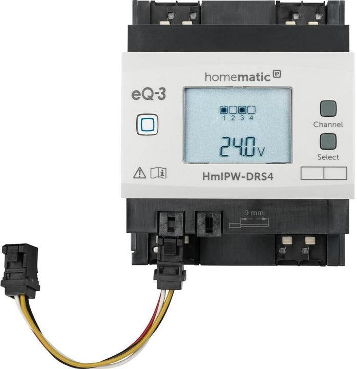 Actual product image EQ-3 HomeMatic IP Wired switching actuator 4-gang HmIPW-DRS4 (Switch actuator)
