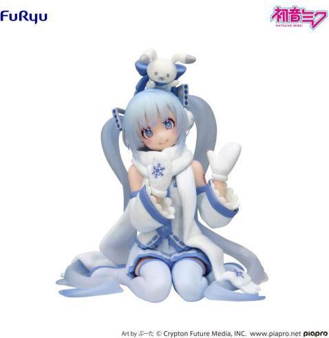 Actual product image Furyu Hatsune Miku Noodle Stopper PVC Statue Snow Miku Sky Town 10th Ver. 15 cm