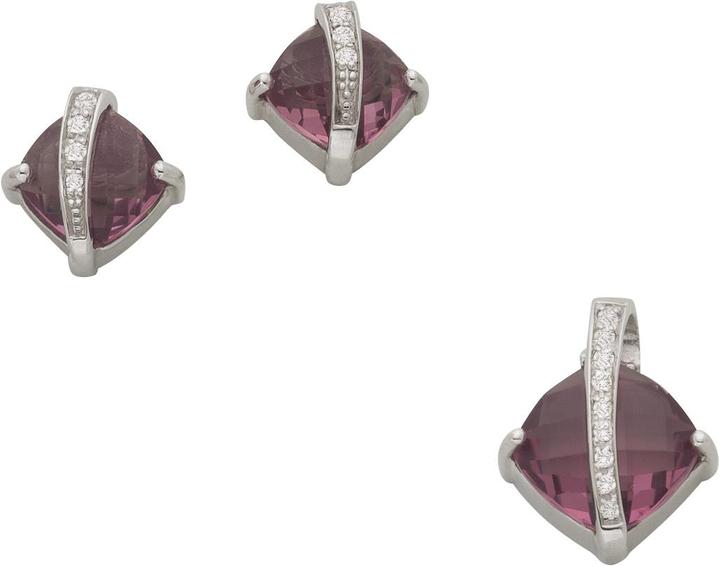 Produktbild Bijou Classic Set Ohrschmuck und Anhänger (Silber)