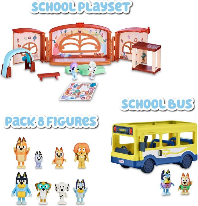 Image du produit Famosa Bluey pack 8 Figuren