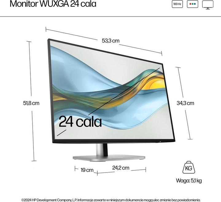 Image du produit HP Series 5 Pro 524pn (1920 x 1200 pixels, 24")