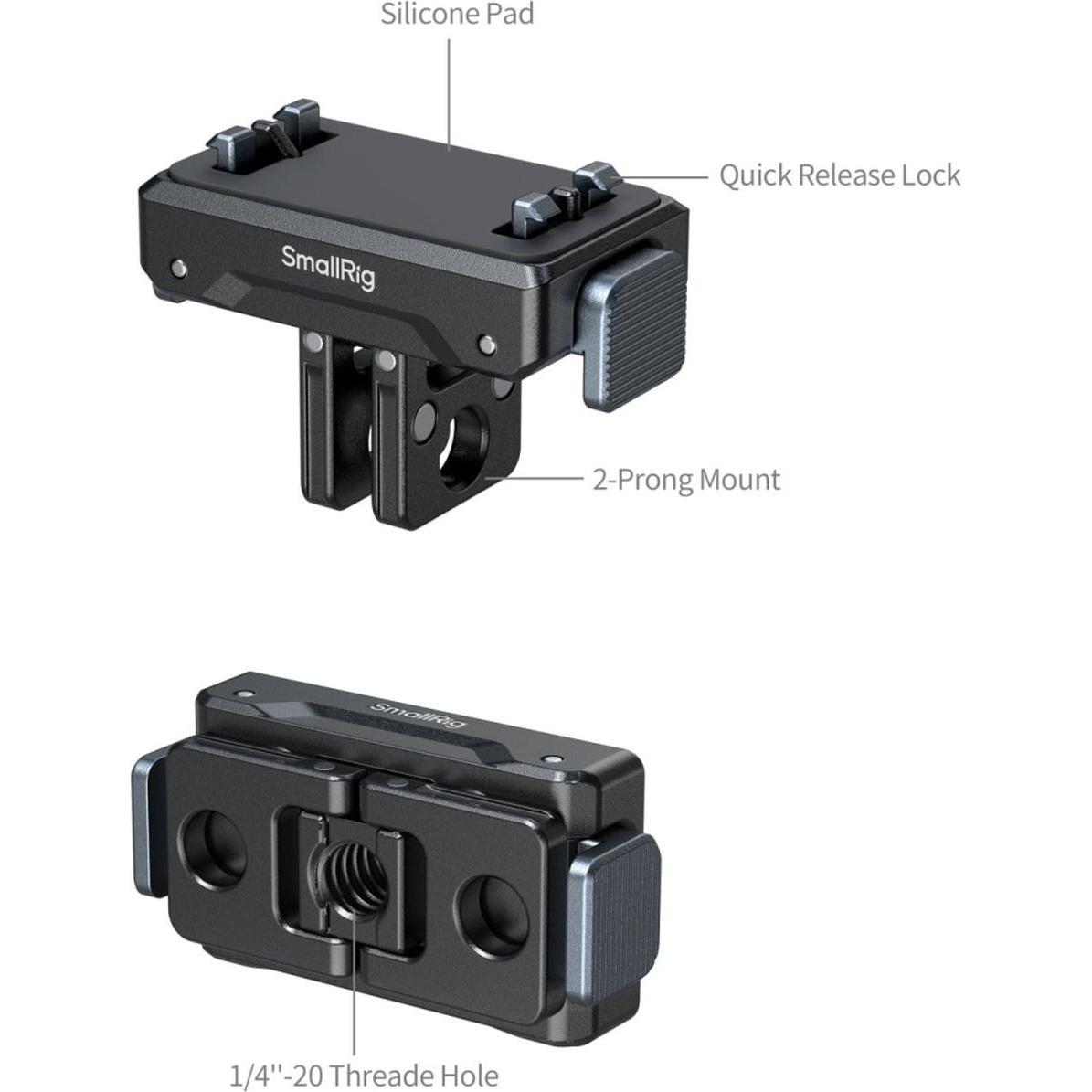 SmallRig 5814 Quick Release Mount Adapter for Insta360 X5 / X4 Air / Ace Pro 2 / Ace Pro / Ace, Accessori action cam, Nero