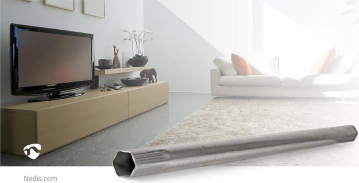 Actual product image Nedis Satellite mast Mast length: 1.00 m Maximum dish size: 90.0 cm Steel Silver (Mirrors + antennas Mounting)