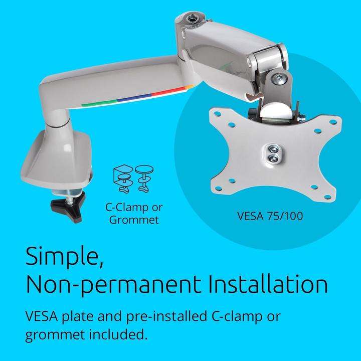 Produktbild Kensington SmartFit® One-Touch Single Monitorarm (Tisch, 32", 9 kg)