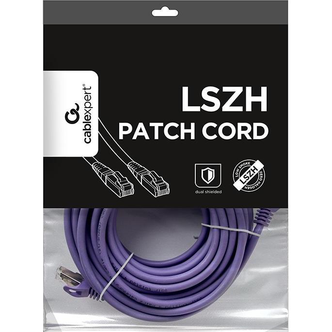 Thumbnail - Gembird S/FTP Cat. 6A LSZH patch cord, purple, 10 m (10 m), Netzwerkkabel