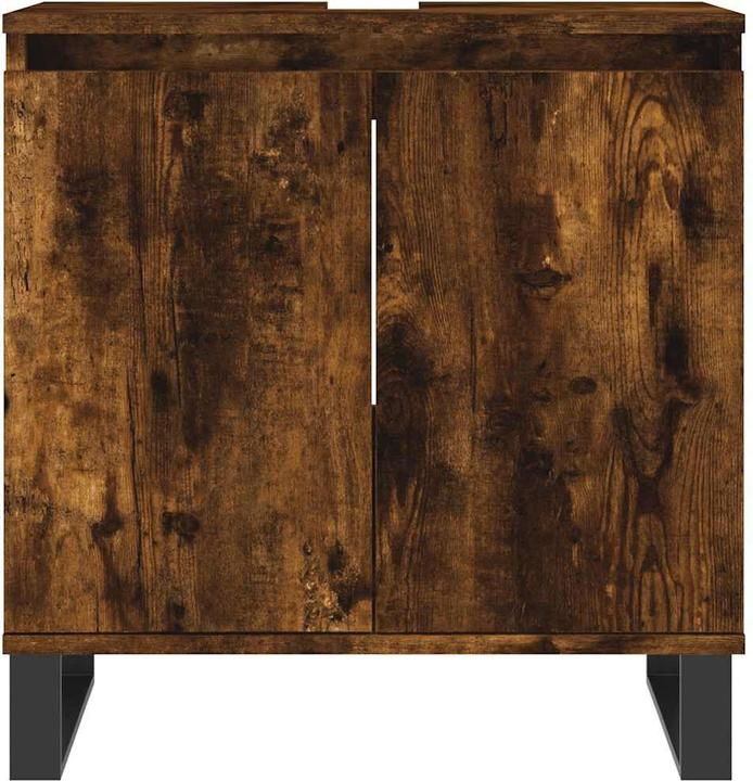 Immagine prodotto vidaXL Badschrank Räuchereiche 58x33x60 cm Holzwerkstoff (58 x 33 x 60 cm)