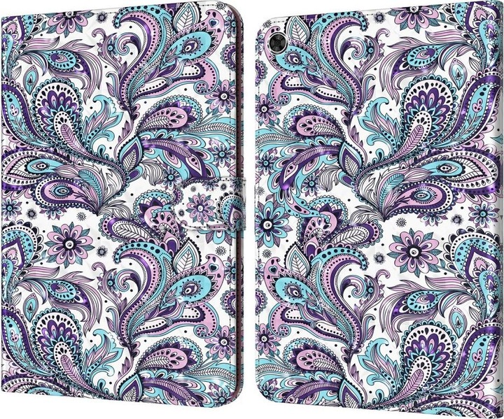 Cover-Discount Galaxy Tab A8 10.5 - Etui Glitzer Effekt Paisley (Galaxy Tab A8)