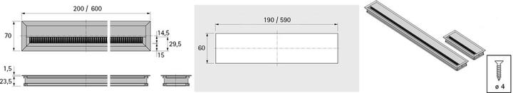 Actual product image Hettich Kabeldurchlass (Cable hole, 20 cm)