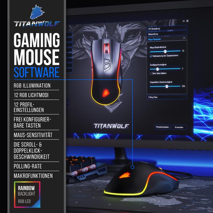 Produktbild Titanwolf Wing (Kabelgebunden)