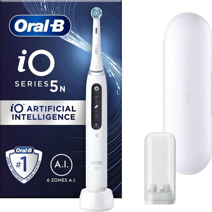 Image du produit Oral-B iO 5N - White - Elektrische Tandenborstel - Ontworpen Door Marron (Brosse à dents oscillo-rotative)