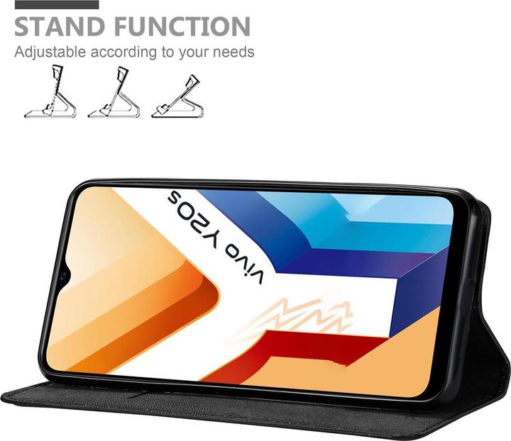 Actual product image Cadorabo Book Invisible Magnet Cover (Vivo Y20s)