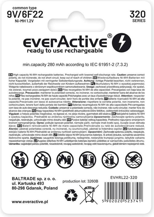 Produktbild Everactive Professional Line (1 Stk., 9V Block, 320 mAh)