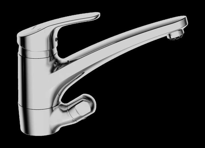 Actual product image Hansa HANSAMIX kitchen faucet, appliance shut-off valve, connection copper pipe, projection 203 mm
