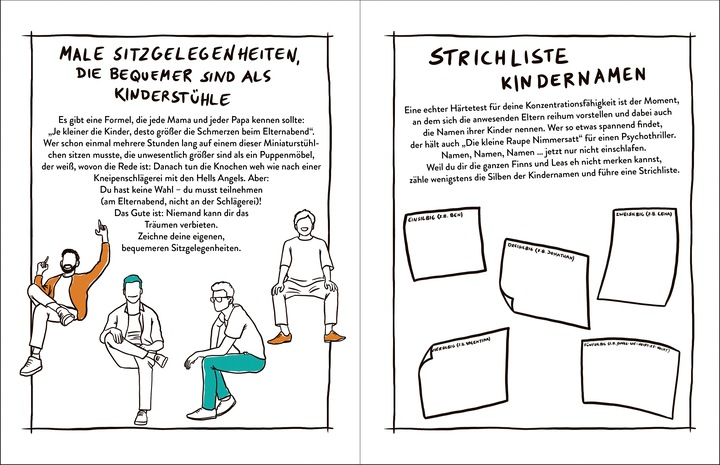 Produktbild Das Kritzelbuch für den Elternabend (Deutsch, Sebastian Fitzek, Jörn 'Stolli' Stollmann, 2024)