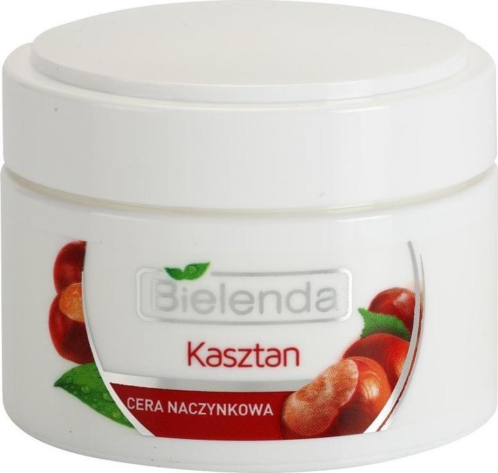 Actual product image Bielenda Bouquet Nature Soothing Strengthening Cream For Capillary Complexion Day/Night Chestnut (50 ml, 24h cream)