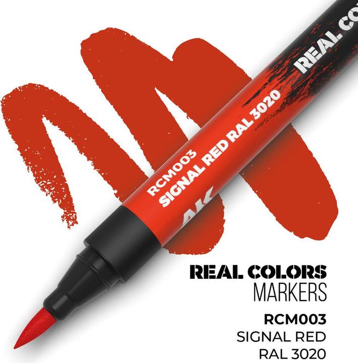 Produktbild AK Interactive Real Colors Marker Signal Red RAL3020