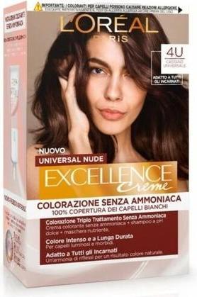 Image du produit L'Oréal Paris L'Oreal Paris Excellence Teinture universelle pour cheveux nus N. 4U Universal Brown (4U Universal Brown)