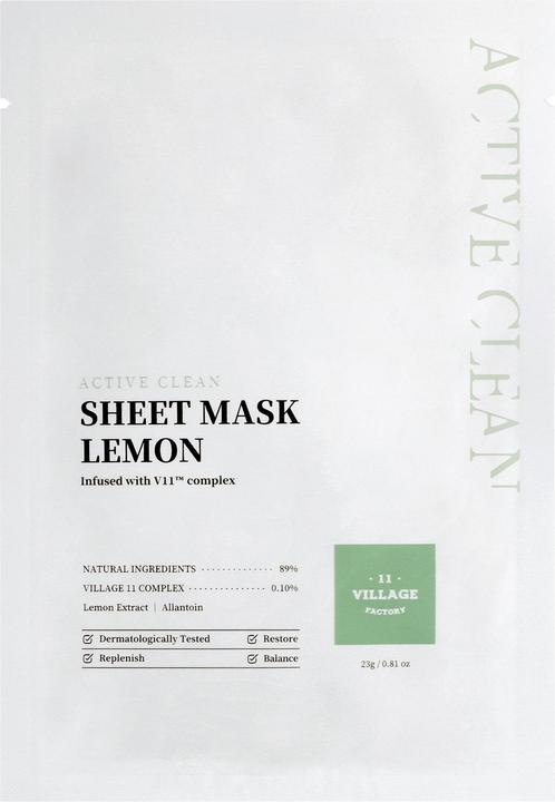 Produktbild Village 11 Factory Active clean sheet mask lemon