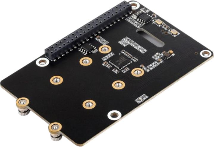 Actual product image WaveShare PCIe to M.2 adapter HAT+ (B) for Raspberry Pi 5