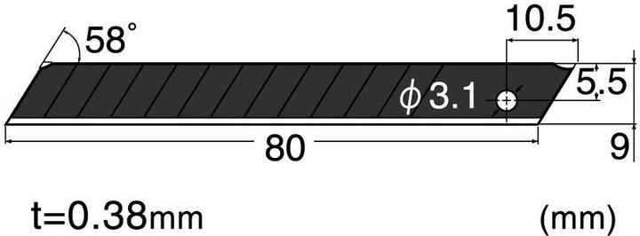 Image du produit NT Cutter Lame de rechange BA-13P (Lame de rechange)