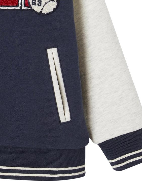 Actual product image Vertbaudet Jungen College-Sweatjacke mit Aufnäher Oeko-Tex (140)