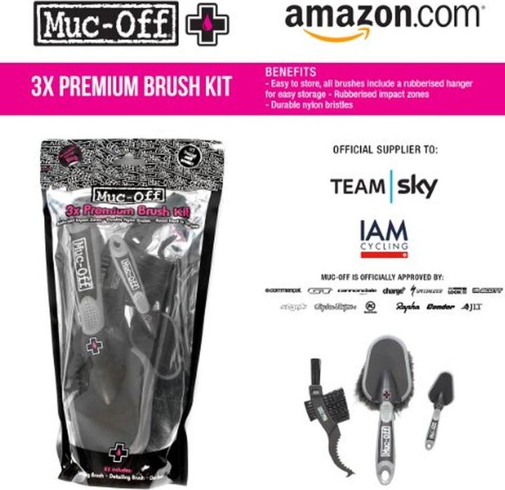 Image du produit Muc-Off Ensemble de 3 pinceaux (3500 ml, Brosses)