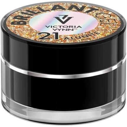 Actual product image Visconti Di Modrone Victoria Vynn Brilliant Gel Polish Nail Art Decoration Glitter Sparkle UV LED 5g 21 Alunite (Alunite, Gel-Effect Nail Polish)