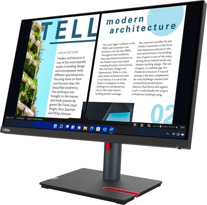 Produktbild Lenovo ThinkVision P24h-30 (2560 x 1440 Pixel, 23.80")
