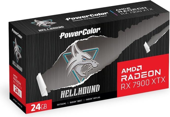 Image du produit Powercolor Radeon RX7900XTX Hellhound GDDR6 HDMI 3xDP (24 Go)