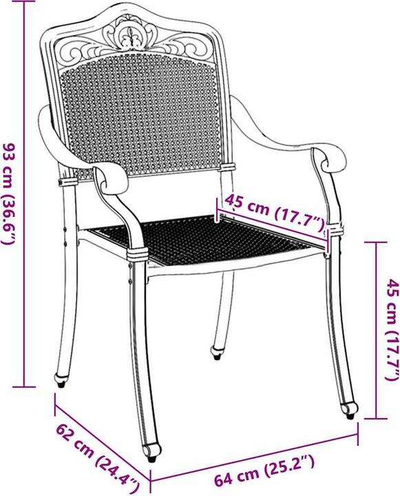 Produktbild vidaXL Gartenstuhl
