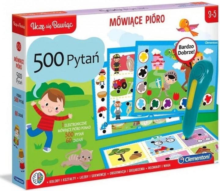 Clementoni Gra Mówiące pióro 500 Pytań
