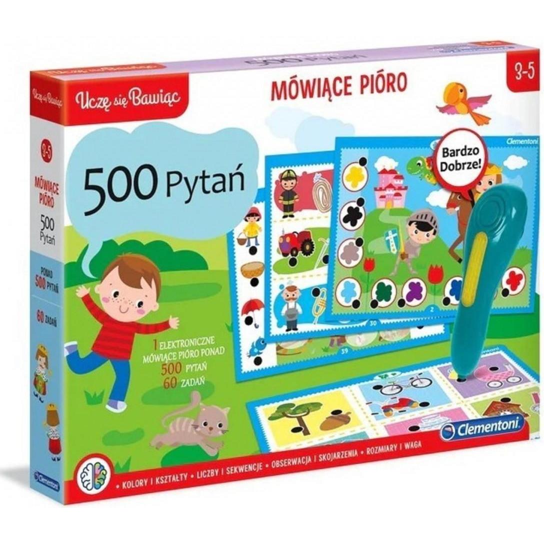 Thumbnail - Clementoni Gra Mówiące pióro 500 Pytań