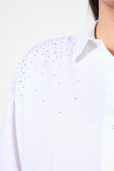 Produktbild Studio Untold Hemdbluse, oversized, Strass, Langarm (42, 44)