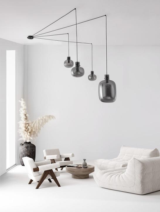 Image du produit Nova Luce CINZIA Suspension E27 quadruple noir 180x240cm dimmable 9236540