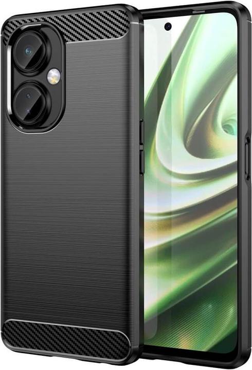 Produktbild Cover-Discount OnePlus Nord CE 3 Lite - Metall Carbon Look Hülle schwarz (OnePlus Nord CE 3 Lite)