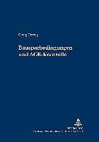 Produktbild Bausparkassenbedingungen und AGB-Kontrolle (Deutsch, Georg Herzog, 2006)