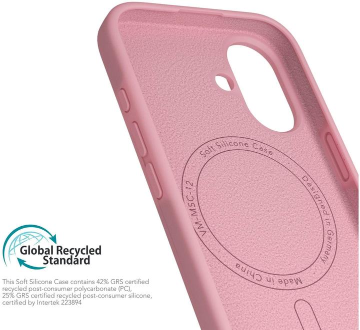 Actual product image Vonmählen Soft Silicone Case for iPhone 16 Cherry Blossom (Apple iPhone 16)
