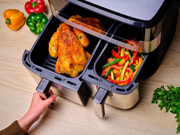 Productafbeelding Tefal EY905D Dual Easy Fry & Grill, roestvrij staal
